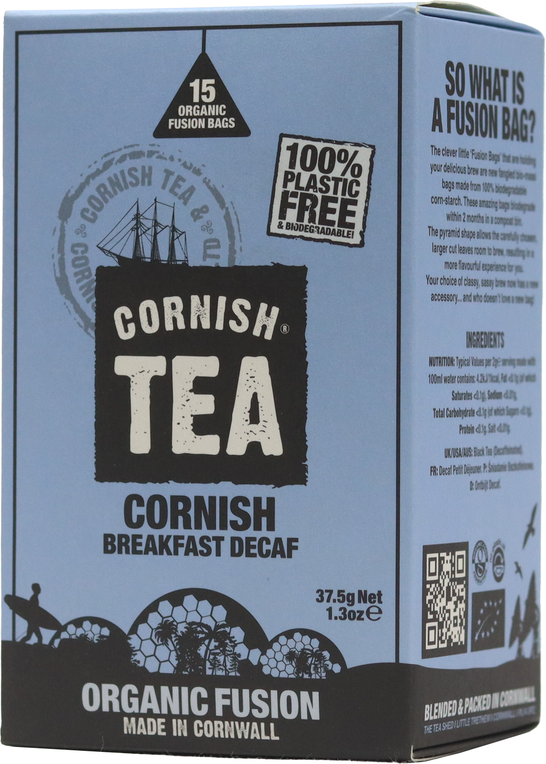 Decaffeinated Cornish Breakfast Tea - 15 Fusion Bags